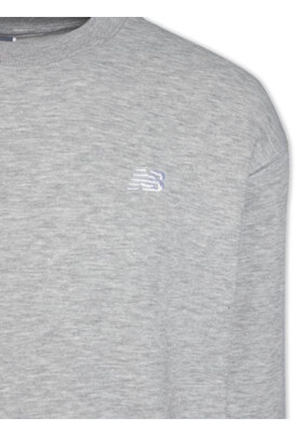 New Balance Bluza Small Logo MT41507 Szary Relaxed Fit. Kolor: szary. Materiał: syntetyk, bawełna