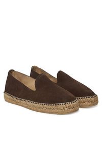 Manebi Espadryle R 5.7 C0 Brązowy. Kolor: brązowy. Materiał: zamsz, skóra
