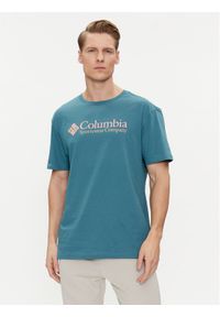 columbia - Columbia T-Shirt Csc Basic Logo™ 1680053 Zielony Regular Fit. Kolor: zielony. Materiał: bawełna