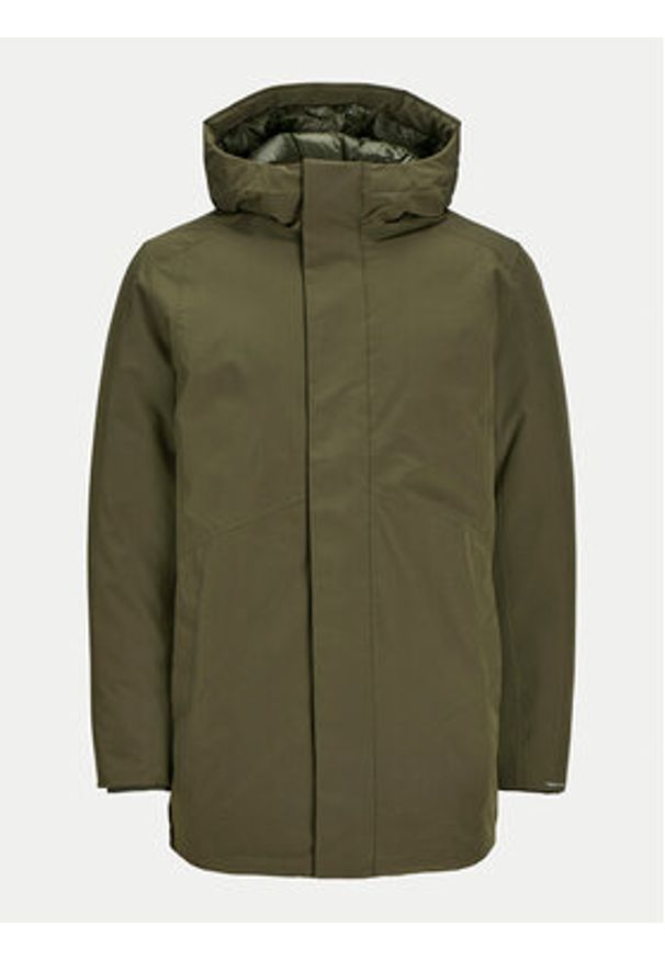 Jack & Jones Parka Keen 12258403 Zielony Regular Fit. Kolor: zielony. Materiał: syntetyk