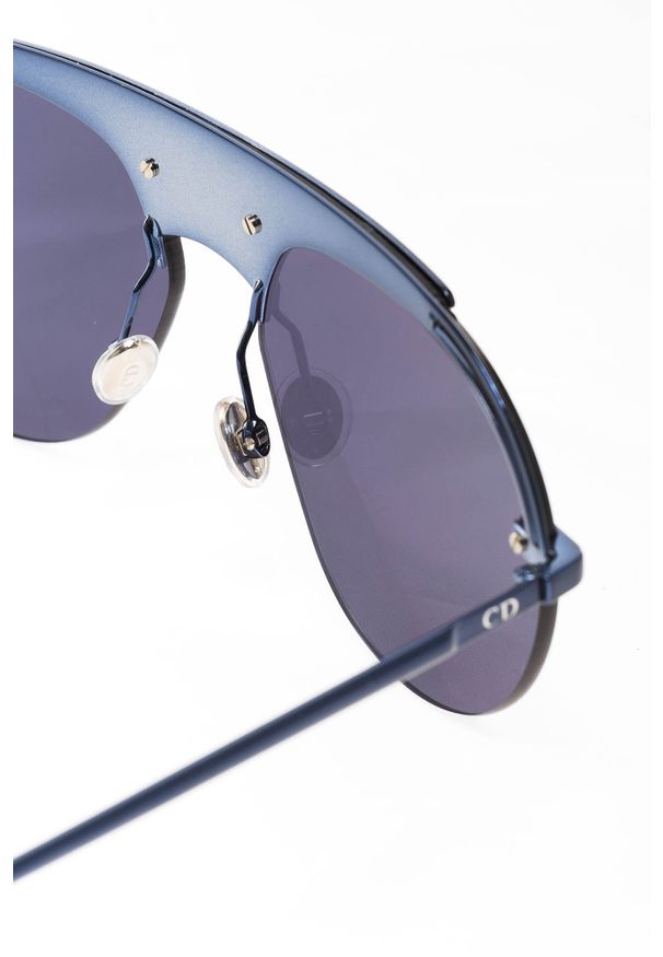 Granatowe okulary damskie Dior. Kolor: niebieski