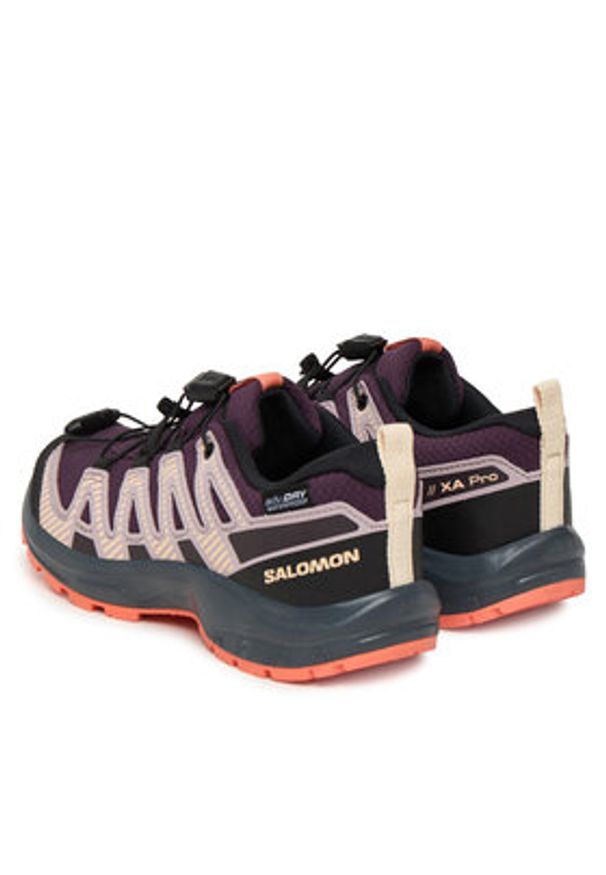 salomon - Salomon Trekkingi Xa Pro V8 Waterproof L47857100 Fioletowy. Kolor: fioletowy. Materiał: materiał. Sport: turystyka piesza