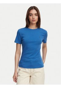 TOMMY HILFIGER - Tommy Hilfiger T-Shirt New Cody WW0WW40587 Niebieski Slim Fit. Kolor: niebieski. Materiał: bawełna #1