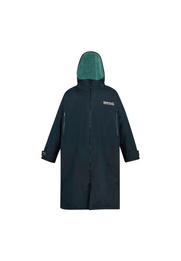 Regatta - Wodoodporny Szlafrok Unisex Dla Dorosłych Spirit Of Adventure. Kolor: turkusowy, niebieski, wielokolorowy, zielony. Sport: turystyka piesza