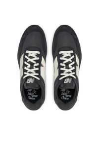 New Balance Sneakersy U370PB Czarny. Kolor: czarny. Materiał: skóra, zamsz