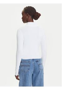 Tommy Jeans Kardigan DW0DW20967 Biały Slim Fit. Kolor: biały. Materiał: syntetyk, bawełna #2