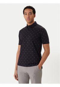 Armani Exchange Polo XM000735 AF10356 FB434 Czarny Regular Fit. Typ kołnierza: polo. Kolor: czarny. Materiał: bawełna #1