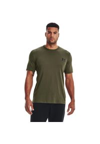 Koszulka Under Armour Sportstyle Left Chest. Kolor: wielokolorowy, czarny, zielony. Sport: bieganie, fitness #1