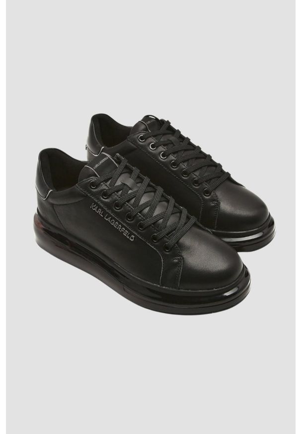 Karl Lagerfeld - KARL LAGERFELD Czarne sneakersy KAPRI KUSHION Lo Lace Lthr, Rozmiar 43. Kolor: czarny