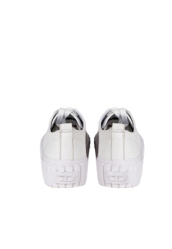 Diesel Sneakersy "S-Hanami" | Y02828 PR013 | Kobieta | Biały. Okazja: na spotkanie biznesowe. Kolor: biały. Materiał: skóra. Obcas: na platformie