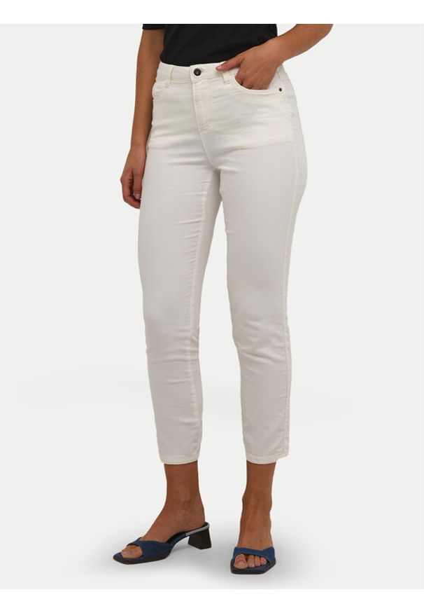 Kaffe Jeansy Zelina 10506253 Écru Slim Fit