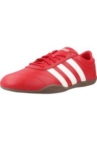 Adidas - Kapcie ADIDAS GRAND COURT LO Czerwony. Kolor: czerwony. Materiał: tkanina, skóra. Styl: sportowy