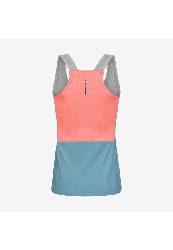 Head - Koszulka bez rękawów damska PADEL Tech Tank Top. Kolor: wielokolorowy, niebieski, szary. Materiał: jersey, materiał. Długość rękawa: bez rękawów