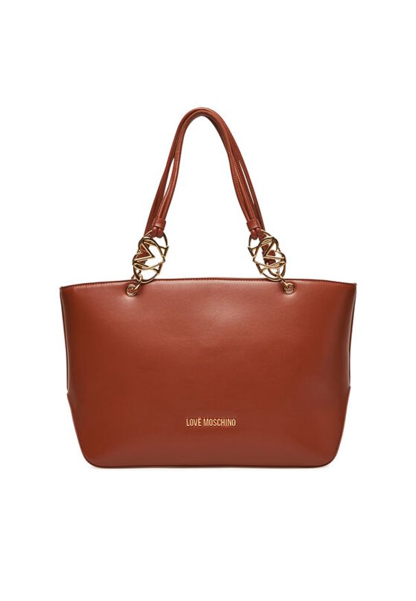 Love Moschino - LOVE MOSCHINO Torebka JC4074PP1NLF0312 Brązowy. Kolor: brązowy. Materiał: skórzane