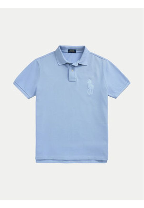 Polo Ralph Lauren Polo 710938137012 Błękitny Slim Fit. Typ kołnierza: polo. Kolor: niebieski. Materiał: bawełna