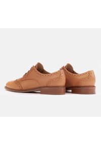 Marco Shoes Półbuty z ozdobną perforacją brązowe. Kolor: brązowy #2