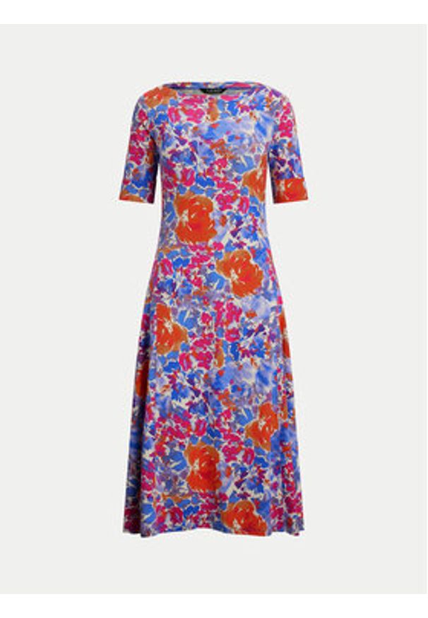 Lauren Ralph Lauren - LAUREN RALPH LAUREN Sukienka codzienna 250972596001 Kolorowy Regular Fit. Okazja: na co dzień. Materiał: bawełna. Wzór: kolorowy. Typ sukienki: proste. Styl: casual