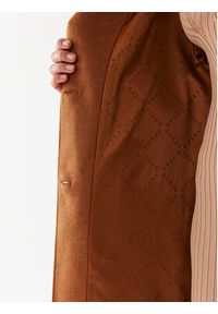 Guess Płaszcz wełniany Elly W2BL0H WEWU0 Brązowy Relaxed Fit. Kolor: brązowy. Materiał: wełna, syntetyk