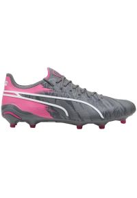 Buty piłkarskie Puma King Ultimate Rush FG/AG 107824 01 szare. Kolor: szary. Materiał: materiał, dzianina, syntetyk. Szerokość cholewki: normalna. Sport: piłka nożna #2