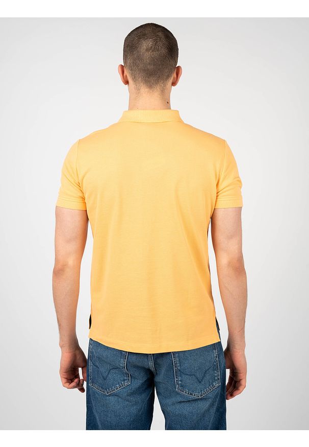 Geox Koszulka Polo "Sustainable" | M2510B T2649 | Sustainable | Mężczyzna | Pomarańczowy. Okazja: na co dzień. Typ kołnierza: polo. Kolor: pomarańczowy. Materiał: bawełna. Styl: klasyczny, casual