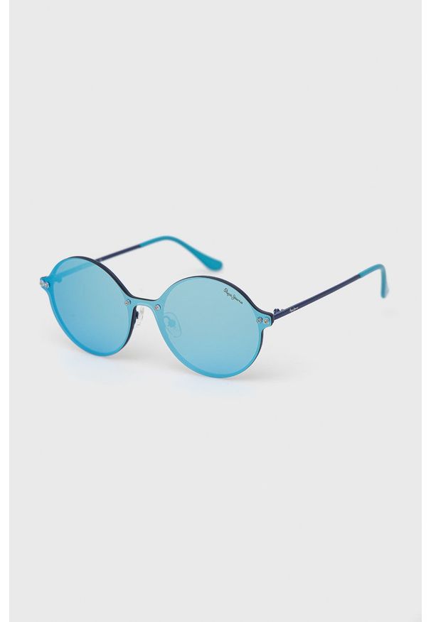 Pepe Jeans Okulary przeciwsłoneczne Briggs męskie. Kolor: niebieski