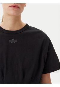 Alpha Industries T-Shirt Waisted 148070 Czarny Regular Fit. Kolor: czarny. Materiał: bawełna #5