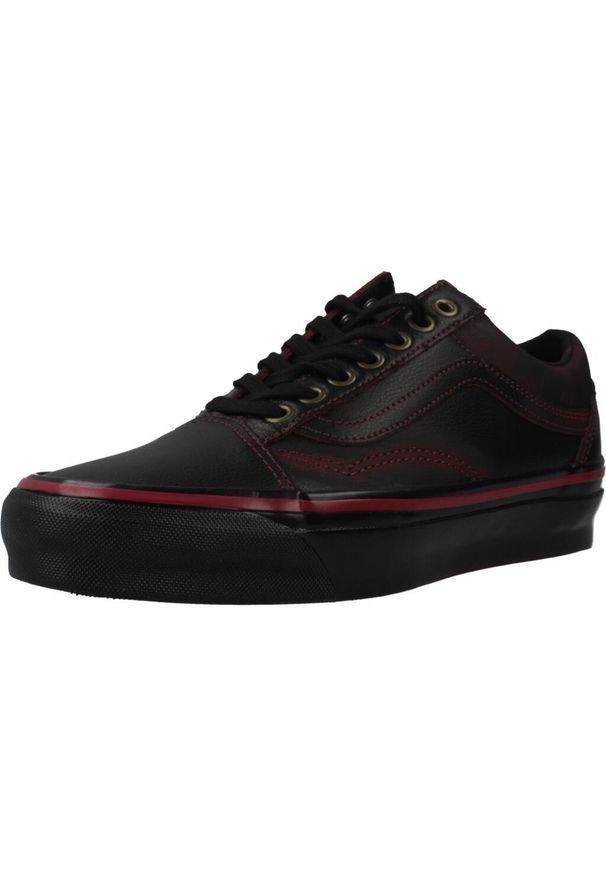 Vans - Buty VANS OLD SKOOL LEATHER Czarny. Kolor: czarny. Materiał: skóra, tkanina. Model: Vans Old Skool