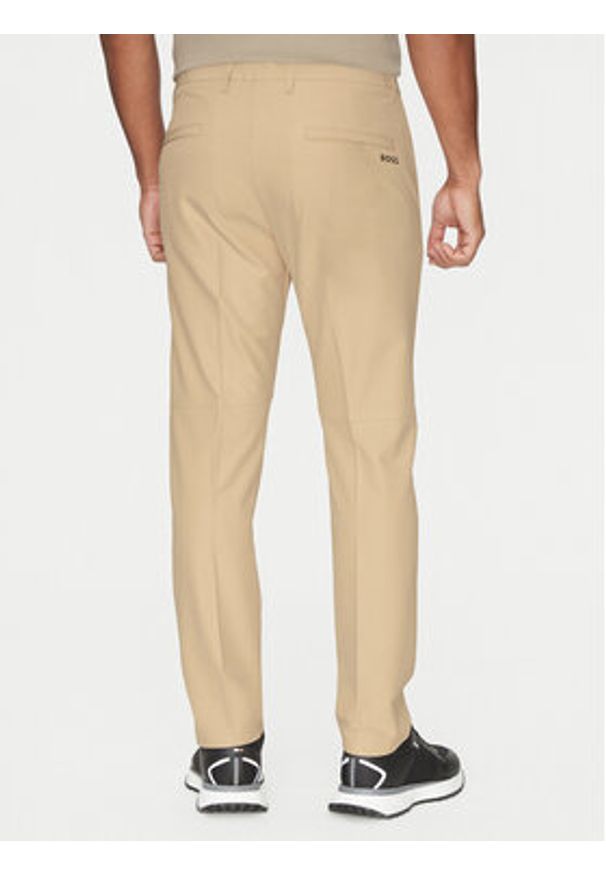 BOSS Spodnie materiałowe T_Commuter 50534303 Beżowy Slim Fit. Kolor: beżowy. Materiał: syntetyk