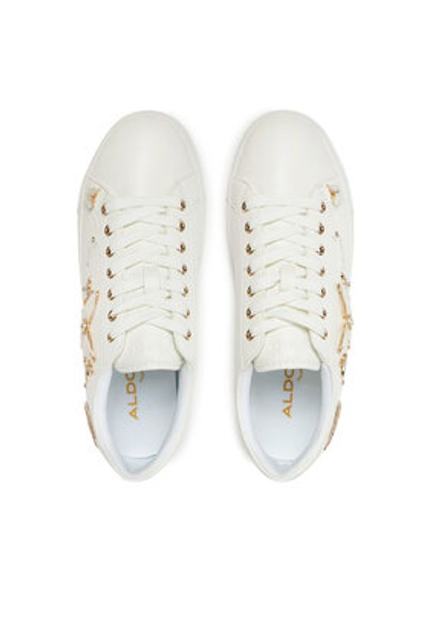 Aldo Sneakersy Pearlwing 13812499 Biały. Kolor: biały. Materiał: skóra