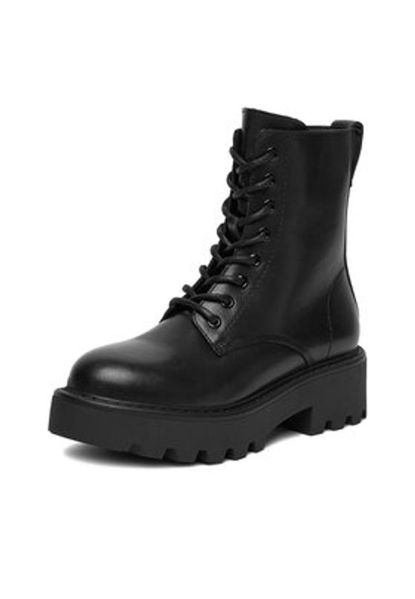 Badura Trapery EO-AMORA-5033-25 Czarny. Kolor: czarny. Materiał: skóra