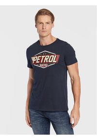 Petrol Industries T-Shirt Logo M-3020-TSR600 Granatowy Regular Fit. Kolor: niebieski. Materiał: bawełna #1