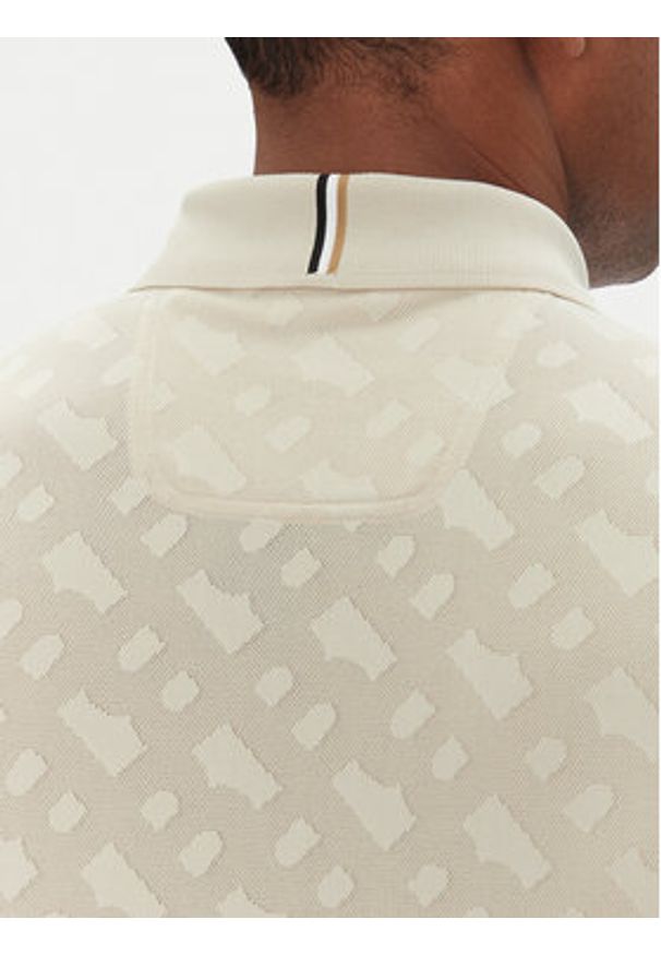 BOSS Polo Philix Toc Jq 50538106 Beżowy Slim Fit. Typ kołnierza: polo. Kolor: beżowy. Materiał: syntetyk