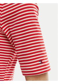 TOMMY HILFIGER - Tommy Hilfiger Sukienka codzienna WW0WW48776 Czerwony Regular Fit. Okazja: na co dzień. Kolor: czerwony. Materiał: bawełna. Typ sukienki: proste. Styl: casual #3