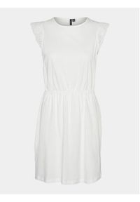 Vero Moda Sukienka letnia Emily 10305216 Biały Regular Fit. Kolor: biały. Materiał: bawełna. Sezon: lato #6