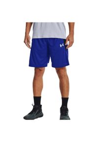 Spodenki koszykarskie męskie Under Armour Baseline 10". Kolor: niebieski, wielokolorowy
