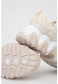 Answear Lab Buty kolor beżowy na platformie. Nosek buta: okrągły. Kolor: beżowy. Materiał: guma. Obcas: na platformie #3