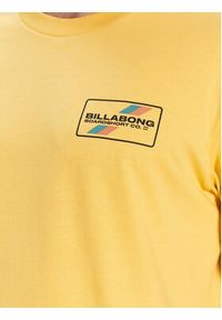 Billabong T-Shirt Walled ABYZT01700 Żółty Regular Fit. Kolor: żółty. Materiał: bawełna