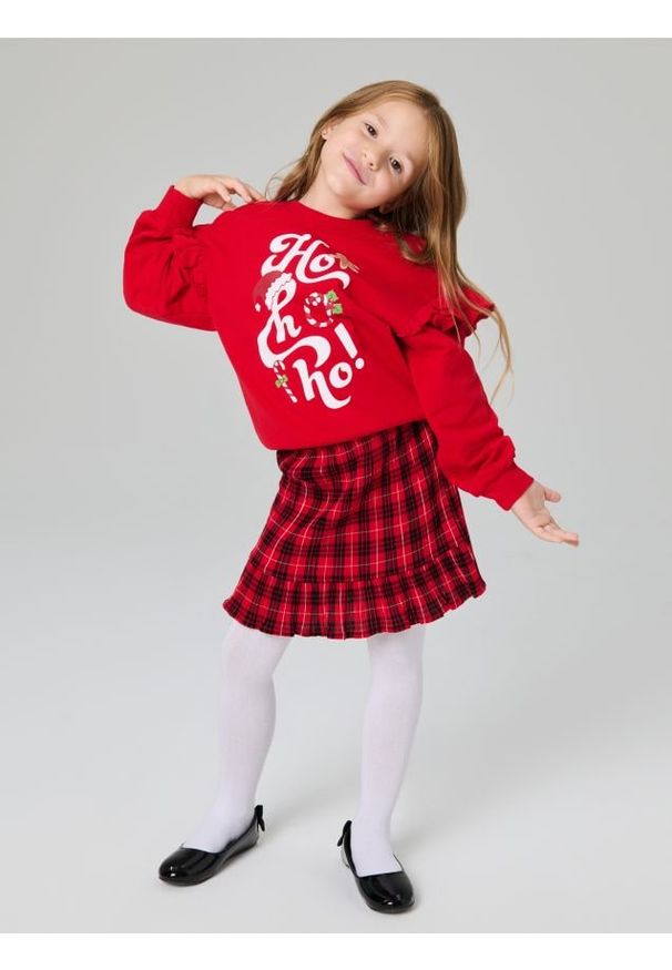 Sinsay - Bluza - czerwony. Kolor: czerwony. Styl: wizytowy