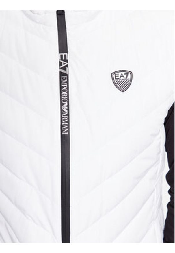 EA7 Emporio Armani Kamizelka 8NPQ02 PNE1Z 1100 Biały Regular Fit. Kolor: biały. Materiał: syntetyk