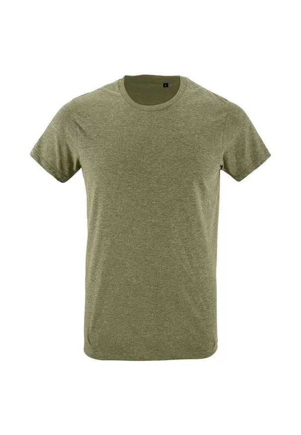 SOL'S - Męska Koszulka Regent Polycotton Slim T-shirt. Kolor: zielony. Sport: turystyka piesza