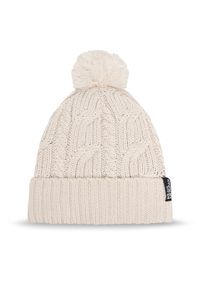 Jack Wolfskin Czapka Pompom 1905092 Beżowy. Kolor: beżowy. Materiał: wełna, materiał