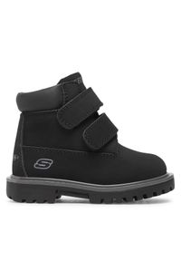 skechers - Skechers Trapery Mecca Sawmill 93159N/BLK Czarny. Kolor: czarny. Materiał: skóra #1