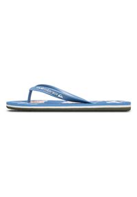 Quiksilver - Klapki dla Mężczyzn MOLOKAI ART 25 Niebieski. Kolor: niebieski. Materiał: materiał, syntetyk, guma. Szerokość cholewki: normalna. Sport: fitness, pływanie