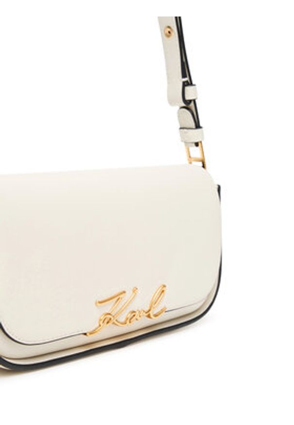 Karl Lagerfeld - KARL LAGERFELD Torebka A1W30039 Écru. Kolor: kremowy. Materiał: skórzane