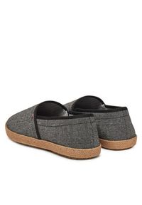 TOMMY HILFIGER - Tommy Hilfiger Espadryle Hilfiger Chambray Espadrille FM0FM05391 Czarny. Kolor: czarny. Materiał: materiał