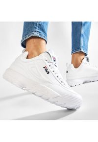 Fila Sneakersy Disruptor Low 1010262.1FG Biały. Kolor: biały. Materiał: skóra #5