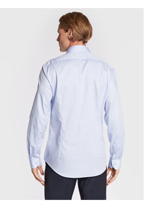 Calvin Klein Koszula K10K108427 Niebieski Fitted Fit. Kolor: niebieski. Materiał: bawełna
