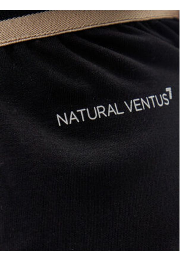 EA7 Emporio Armani Spodnie dresowe 7W000282 AF12501 UC001 Czarny Loose Fit. Kolor: czarny. Materiał: syntetyk