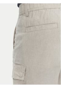 BOSS Szorty materiałowe Sisla-9-Cargo-Shorts 50536888 Beżowy Tapered Fit. Kolor: beżowy. Materiał: syntetyk