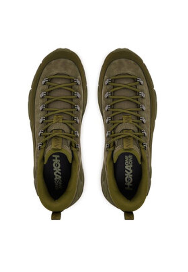 HOKA - Hoka Sneakersy Tor Summit 1147952 Zielony. Kolor: zielony. Materiał: nubuk, skóra